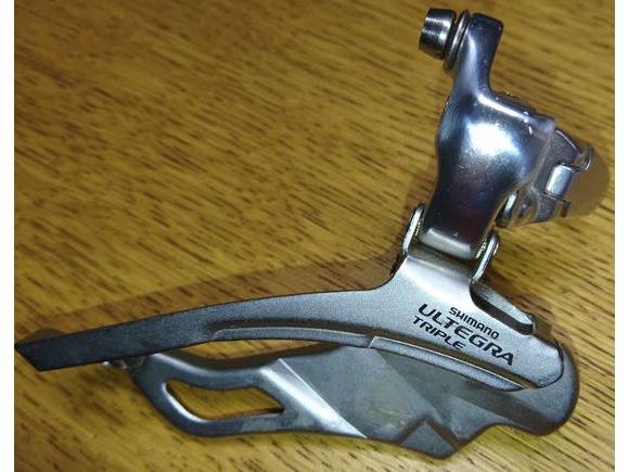 Shimano Ultegra FD-6603 9 Speed 31.8mm band On Triple Front Mech click to zoom image