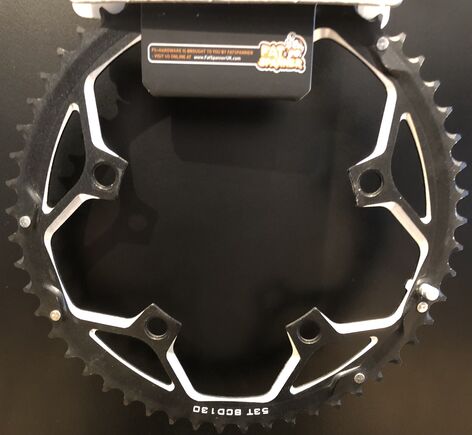 Fat Spanner FS Hardware 53T 130 bcd 5 Bolt Chainring click to zoom image