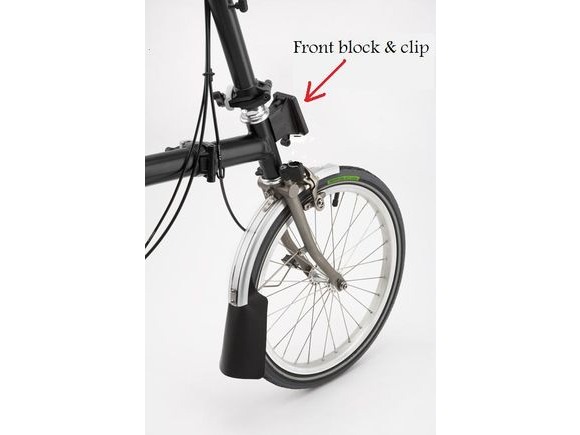Brompton Front carrier block and clip click to zoom image