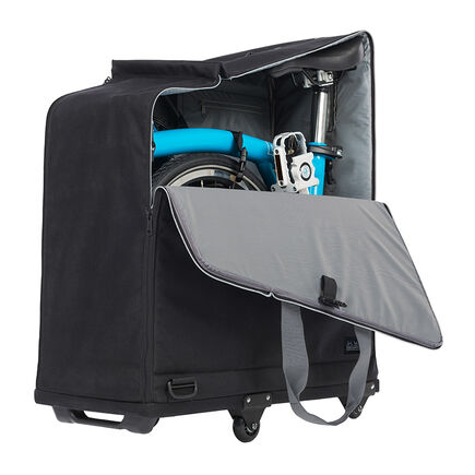 Brompton Padded Travel Bag with 4 wheels click to zoom image