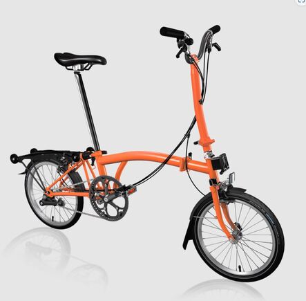 Brompton C-Line Black Edition High H6R Fire Coral click to zoom image